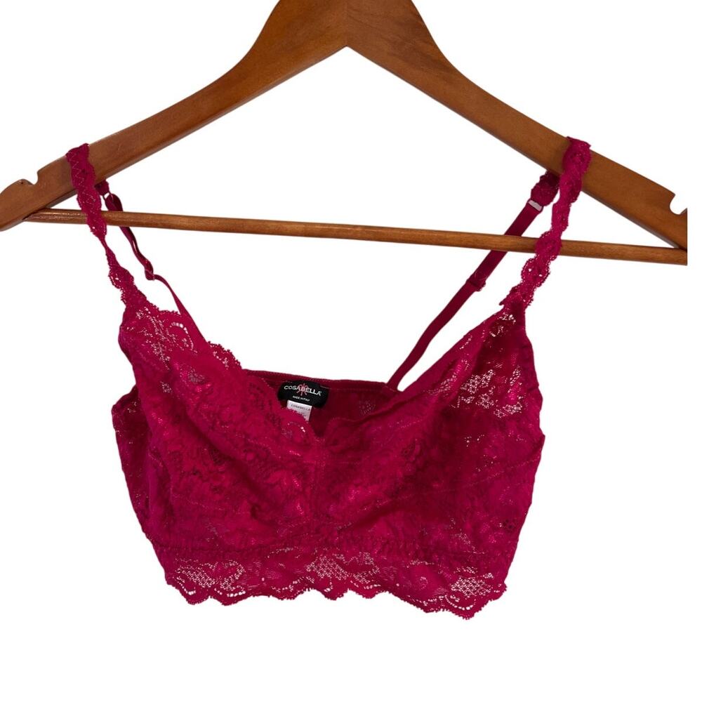 Cosabella Hot Pink Lace Bralette M